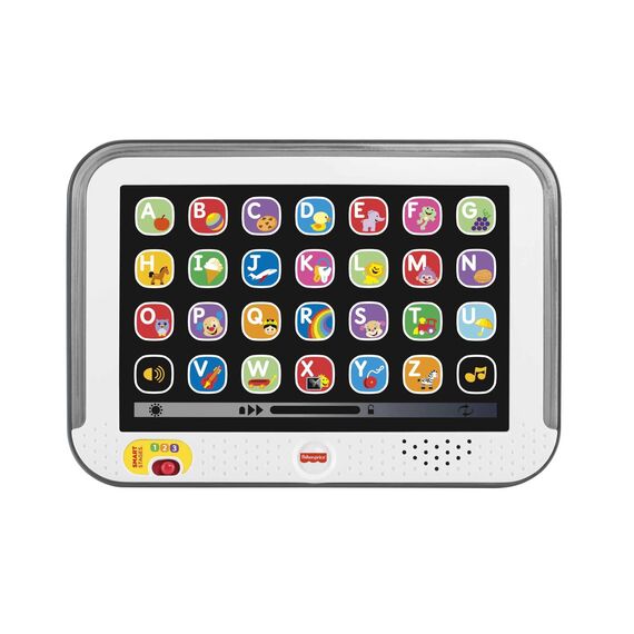 Fisher-Price Lernspaß-Tablet, Babyspielzeug mit Lichtern, Musik, Motorikspielzeug, Lernspielzeug für Buchstaben, Wörter, Spielzeug ab 1 Jahr, Deutsche Version, CDG57