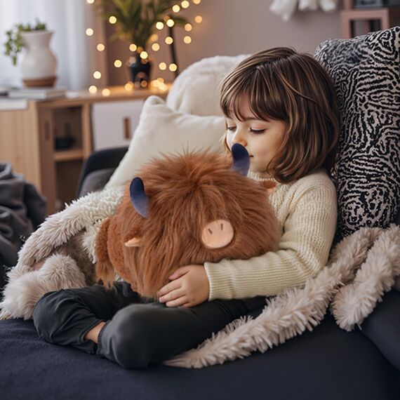 Mewaii Weiche Hochland Kuh Plüsch 40CM Kawaii Kuschelige Squishy Geschenke für Mädchen