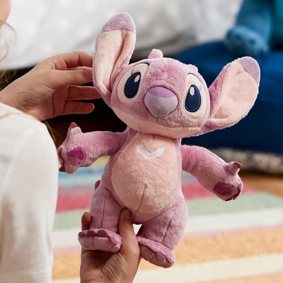 Disney Store Offizielle mittelgroßes Kuscheltier Angel, Lilo & Stitch, 28 cm, Kuscheltier für intergalaktisches Kuscheln aus superweichem Material mit Stickereien, geeignet ab 12 Monaten