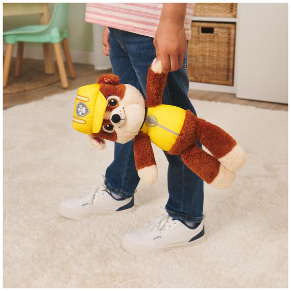 GUND PAW Patrol Schlenkerplüsch Rubble, 30 cm - hochwertiges Plüschtier aus weichem Velours-Frottee mit gestickten Augen, original im Look der TV-Serie, für Kinder ab 1 Jahr