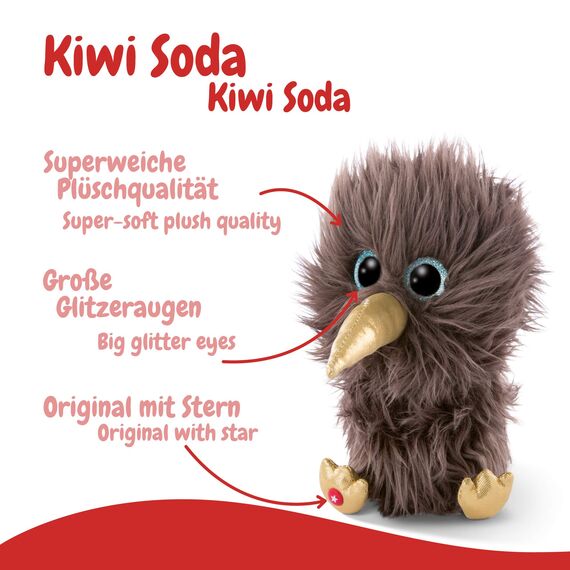 NICI 46622 Glubschis Kiwi Soda, ca. 15cm (Packung mit 2)