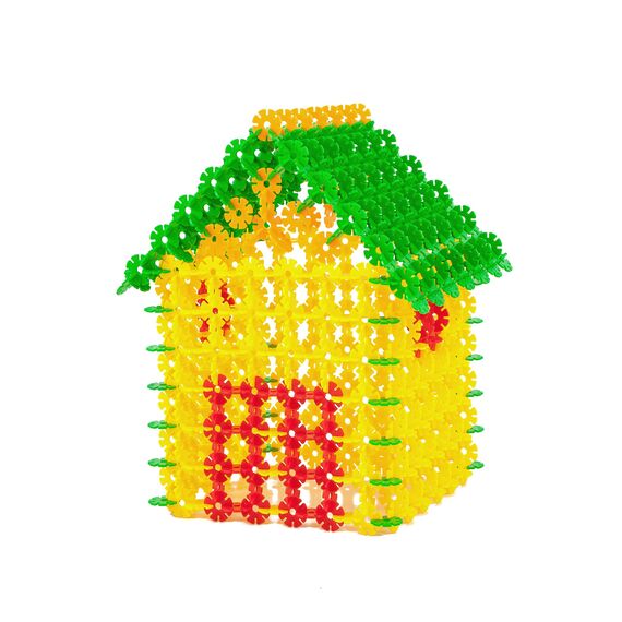 Smart-Planet 650 Steckblumen in Dose - großes Set Schneeflocken zum Stecken 3,3 cm - Kinder Spielzeug - Lernspielzeug - Steckbausteine Stecksteine ab 3 Jahren