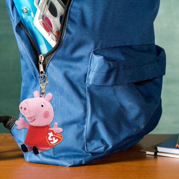 TY Peppa Wutz & Schorsch Wutz Peppa Wutz Clips Multipack - Squishy Beanie Baby Weiche Plüschspielzeuge - Sammelbare Kuschelige Gefüllte Teddybären