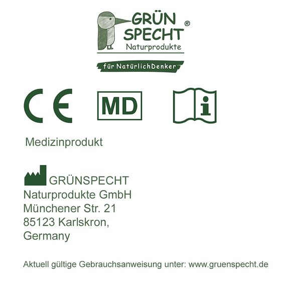 GRÜNSPECHT Traubenkern-Kissen 12x12cm, Wärmekissen für Babys & Kleinkinder, bei Blähungen & Bauchschmerzen