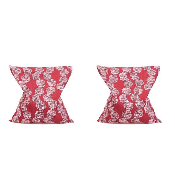 GRÜNSPECHT Kirschkern-Kissen 19x19cm, Wärmekissen für Nacken, Bauch & Rücken, Bezug aus 100% Baumwolle, für Mikrowelle & Backofen, rot (100-V5) (Packung mit 2)