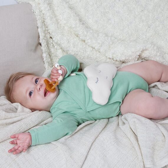 GRÜNSPECHT Traubenkern-Wolke - Wärmekissen für Babys & Kleinkinder, bei Blähungen & Bauchschmerzen, flauschig, weiß (147-K1)