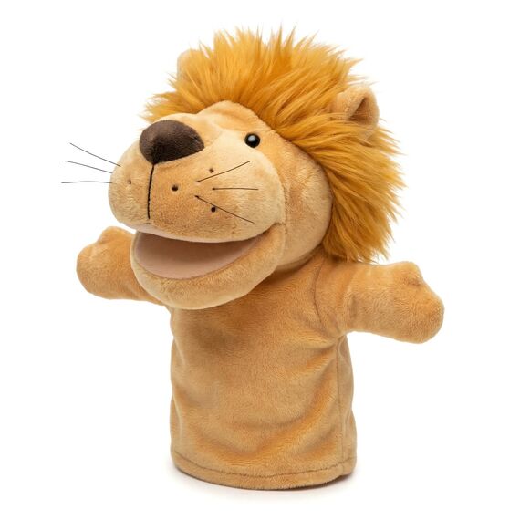 LOMTRATS Tierhandpuppen für Kinder, Kleinkind enthält Wolf, Tiger, Löwe, AFFE und bewegliche offene Münder, perfekt zum Geschichtenerzählen, Unterrichten, im Vorschulalter und als Geburtstagsgeschenk