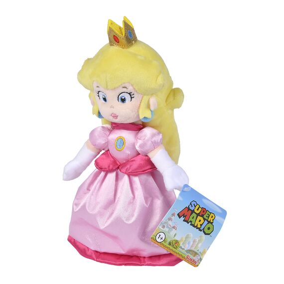 Simba 109231530 Super Mario Peach, 27cm Plüschtier, Nintendo, Plüschfigur ab den ersten Lebensmonaten