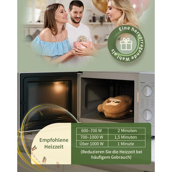 uncn Sloth Körnerkissen 660g, Wärmekissen Mikrowelle Nacken Schulter für Feuchtwärmetherapie, groß Körnerkissen Mikrowelle mit waschbarem Bezug