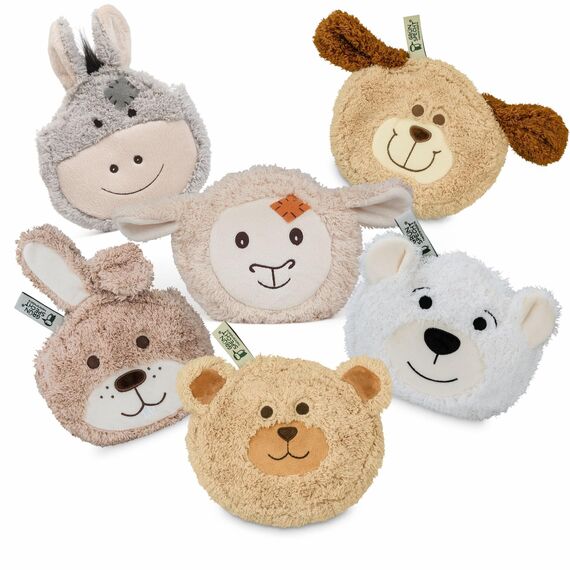 GRÜNSPECHT Mein kleiner Wärmefreund Hund, Kirschkern-Wärmekissen mit waschbarem Bezug für Kinder, wärmendes Kuscheltier bei Bauchschmerzen & Erkältung (172-V1)