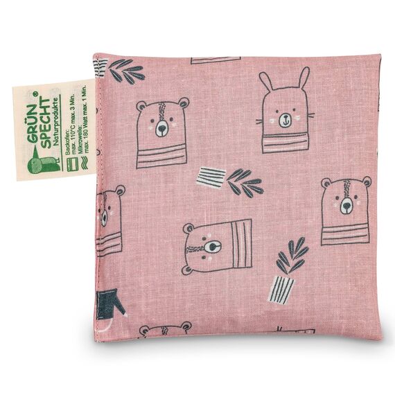 GRÜNSPECHT Traubenkern-Kissen 12x12cm, Wärmekissen für Babys & Kleinkinder, bei Blähungen & Bauchschmerzen