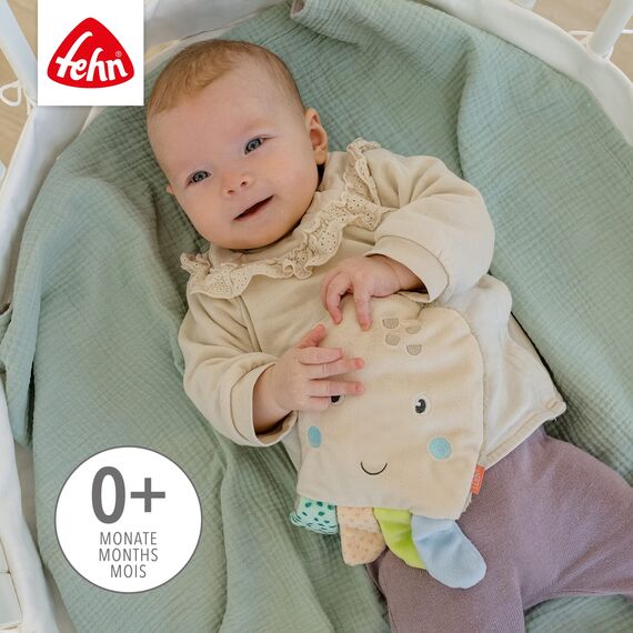 Fehn Kirschkernkissen Baby Oktopus - wohltuendes Wärmekissen und Kältekissen für Babys und Kinder ab 0+ Monaten - Körnerkissen für Backofen - Kirschkerne Kissen als Babygeschenk zur Geburt