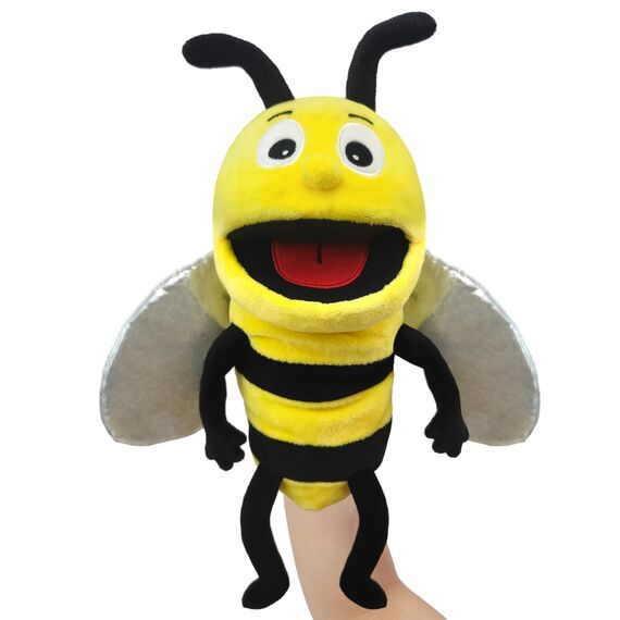 Diese Puppe ist eine Puppe mit richtigen Flauschigen händen und einem beweglichen Mund, die mit bikintpuppen, puppenpuppen und puppenspielen gefüllt ist