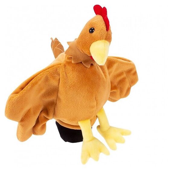 Beleduc 40112 - Handpuppe Huhn, Bewährt im Kindergarten, Mehrfarbig, OneSize