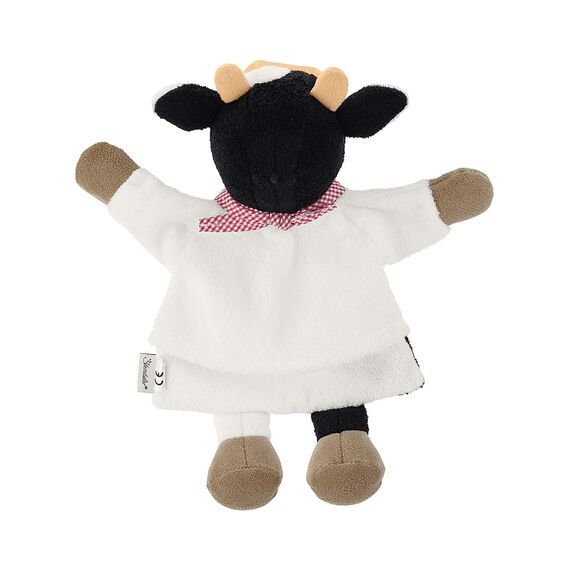 Sterntaler 3601842 Handpuppe Kuh, 30 x 27 x 9 cm, Schwarz-weiß