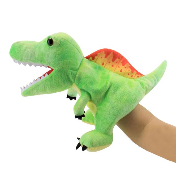 JUSTQUNSEEN Dinosaurier Handpuppen Dinosaurier Spielzeug, Dinosaurier Puppen für Kinder, Dinosaurier Kuscheltiere, Fingerpuppen, Geschenke, Dinosaurier Spielzeug ab 3 4 5 6
