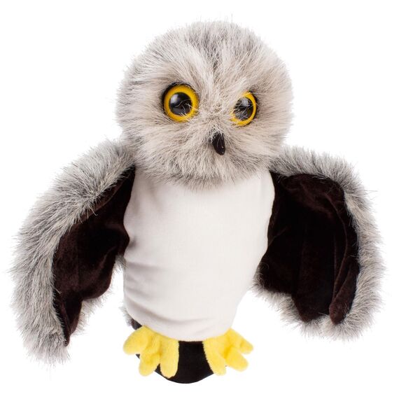 Beleduc Handpuppe Eule - Bewährt im Kindergarten, Mehrfarbig, Rollenspiel und Puppentheater, Lernspielzeug, Motorik fördern, Pädagogisches Spielzeug für Kita und Zuhause, für Kinder ab 3 Jahre