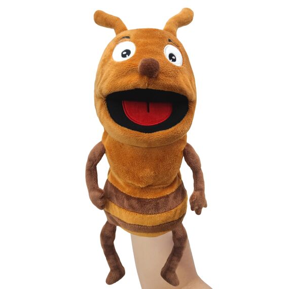 Diese Puppe ist eine Puppe mit richtigen Flauschigen händen und einem beweglichen Mund, die mit bikintpuppen, puppenpuppen und puppenspielen gefüllt ist