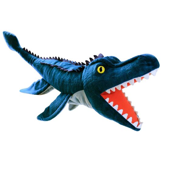 JUSTQUNSEEN Dinosaurier Handpuppen Dinosaurier Spielzeug, 50CM Dinosaurier Puppen für Kinder, Dinosaurier Kuscheltiere, Fingerpuppen, Geschenke, Dinosaurier Spielzeug ab 3 4 5 6
