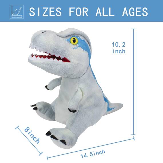 JUSTQUNSEEN Dinosaurier Handpuppen Dinosaurier Spielzeug, Dinosaurier Puppen für Kinder, Dinosaurier Kuscheltiere, Fingerpuppen, Geschenke, Dinosaurier Spielzeug ab 3 4 5 6