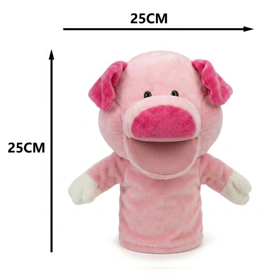 LOMTRATS Tierhandpuppen für Kinder, Kleinkind enthält Wolf, Tiger, Löwe, AFFE und bewegliche offene Münder, perfekt zum Geschichtenerzählen, Unterrichten, im Vorschulalter und als Geburtstagsgeschenk