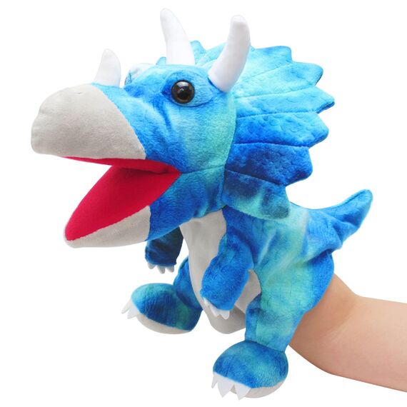 JUSTQUNSEEN Dinosaurier Handpuppen Dinosaurier Spielzeug, Dinosaurier Puppen für Kinder, Dinosaurier Kuscheltiere, Fingerpuppen, Geschenke, Dinosaurier Spielzeug ab 3 4 5 6