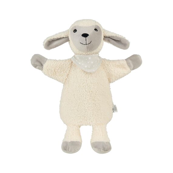 Sterntaler Handpuppe Schaf Stanley - weiches Kinder Spielzeug zum Puppentheater, Erzählen, Kuscheln & Sprachförderung – Perfekter Spielkamerad & Geschenkidee, 30 cm, Beige