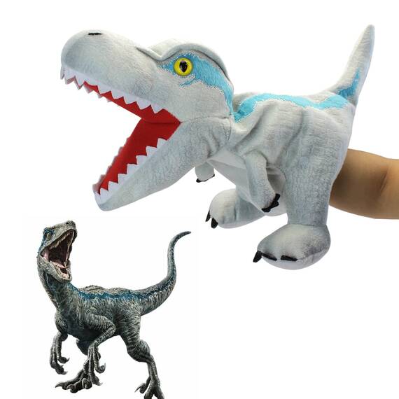 JUSTQUNSEEN Dinosaurier Handpuppen Dinosaurier Spielzeug, Dinosaurier Puppen für Kinder, Dinosaurier Kuscheltiere, Fingerpuppen, Geschenke, Dinosaurier Spielzeug ab 3 4 5 6