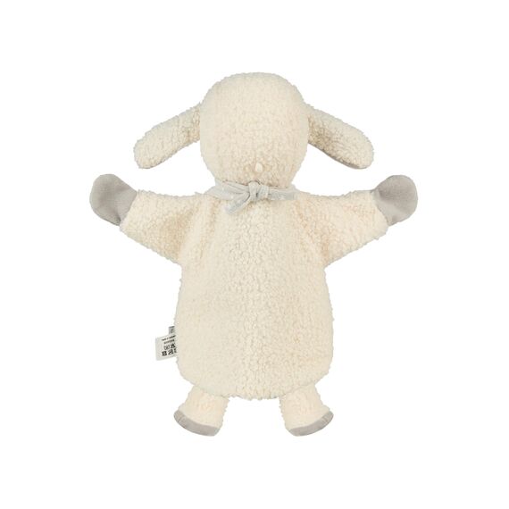 Sterntaler Handpuppe Schaf Stanley - weiches Kinder Spielzeug zum Puppentheater, Erzählen, Kuscheln & Sprachförderung – Perfekter Spielkamerad & Geschenkidee, 30 cm, Beige