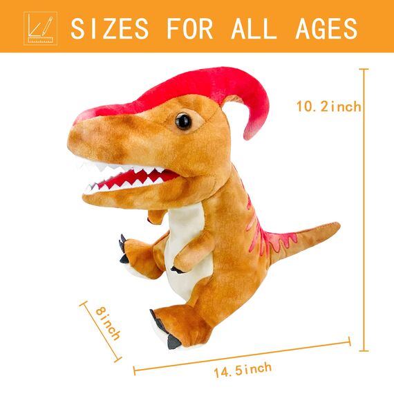 Dinosaurier Spielzeug Dinosaurier Puppen für Kinder, Dinosaurier Handpuppen, Dinosaurier Plüsch Kuscheltiere, Fingerpuppen, Geschenke, Dinosaurier Spielzeug ab 3 4 5 6