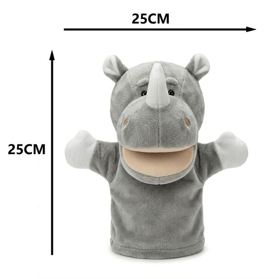 LOMTRATS Tierhandpuppen für Kinder, Kleinkind enthält Wolf, Tiger, Löwe, AFFE und bewegliche offene Münder, perfekt zum Geschichtenerzählen, Unterrichten, im Vorschulalter und als Geburtstagsgeschenk