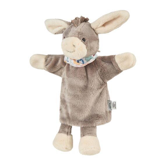 Sterntaler 3602000 Handpuppe Esel Emmi, Ideal für Puppentheater und Rollenspiele, 34 x 25 x 9 cm, Grau/Mehrfarbig