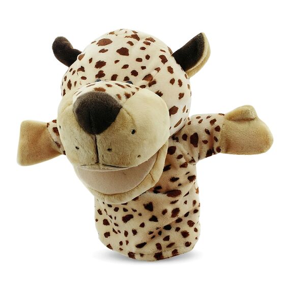 LOMTRATS Tierhandpuppen für Kinder, Kleinkind enthält Wolf, Tiger, Löwe, AFFE und bewegliche offene Münder, perfekt zum Geschichtenerzählen, Unterrichten, im Vorschulalter und als Geburtstagsgeschenk