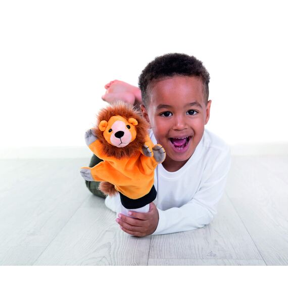 Beleduc 40127 - Handpuppe Löwe, Bewährt im Kindergarten, Mehrfarbig