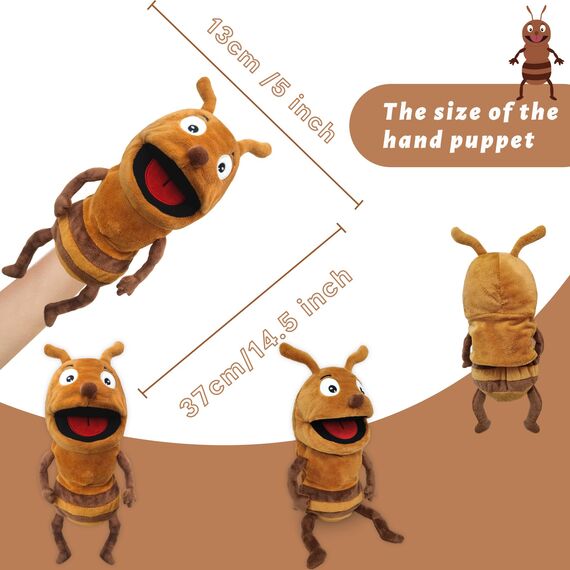Diese Puppe ist eine Puppe mit richtigen Flauschigen händen und einem beweglichen Mund, die mit bikintpuppen, puppenpuppen und puppenspielen gefüllt ist