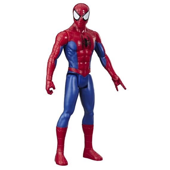 Marvel Titan Hero Serie Spider-Man Action-Figur, 30 cm große Superhelden, mit beweglichen Gliedmaßen, kompaktibel mit Anderen Spider-Man Spielzeugen, für Kinder ab 5 Jahren