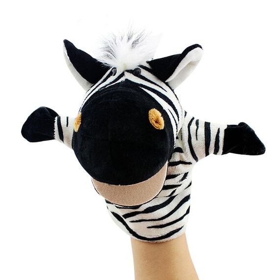 Sharplace Handpuppen Tierhandpuppen für Kinder Plüschtiere Erzählen Geschichte, Unterrichten, im Vorschulalter und als Geburtstagsgeschenk, Rollenspiel, Giraffe + Zebra