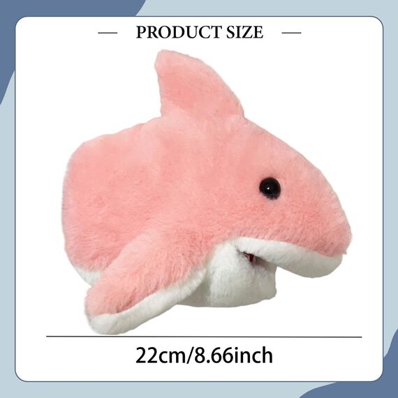Sharplace Handpuppen Tierhandpuppen für Kinder Plüschtiere Erzählen Geschichte, Unterrichten, im Vorschulalter und als Geburtstagsgeschenk, Rollenspiel, Rosa Hai Handpuppe