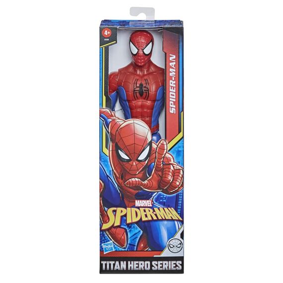 Marvel Titan Hero Serie Spider-Man Action-Figur, 30 cm große Superhelden, mit beweglichen Gliedmaßen, kompaktibel mit Anderen Spider-Man Spielzeugen, für Kinder ab 5 Jahren