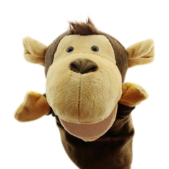 Sharplace Handpuppen Tierhandpuppen für Kinder Plüschtiere Erzählen Geschichte, Unterrichten, im Vorschulalter und als Geburtstagsgeschenk, Rollenspiel, Elefantenaffe