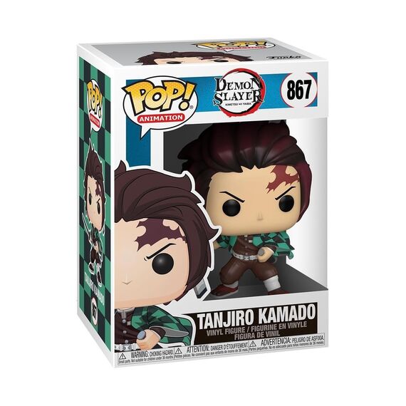 Funko Pop! Animation: Demon Slayer - Tanjiro Kamado - Vinyl-Sammelfigur - Geschenkidee - Offizielle Handelswaren - Spielzeug Für Kinder und Erwachsene - Anime Fans - Modellfigur Für Sammler