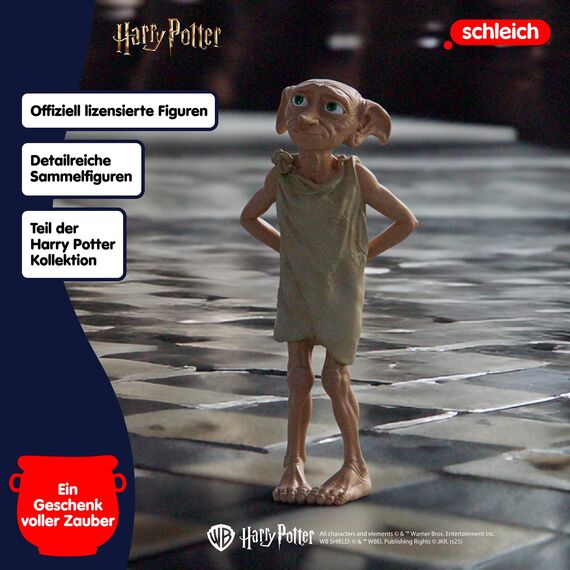 SCHLEICH Harry Potter | Dobby 13985 | detailgetreue Spielfigur | als Deko oder Sammelfigur | tolles Geschenk für Kinder & Sammler | Spielfigur ab 6 Jahren | 3 x 4 x 8 cm