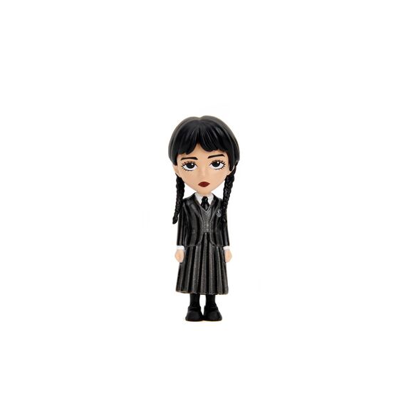 Jada Toys Wednesday Figur - 1 von 4 Sammelfiguren aus Metall (2 Wednesday Addams Varianten, Thing oder Enid) für Fans und Sammler ab 8 Jahren, zufällige Auswahl, 6,5 cm - 1 Stück - Sortiert