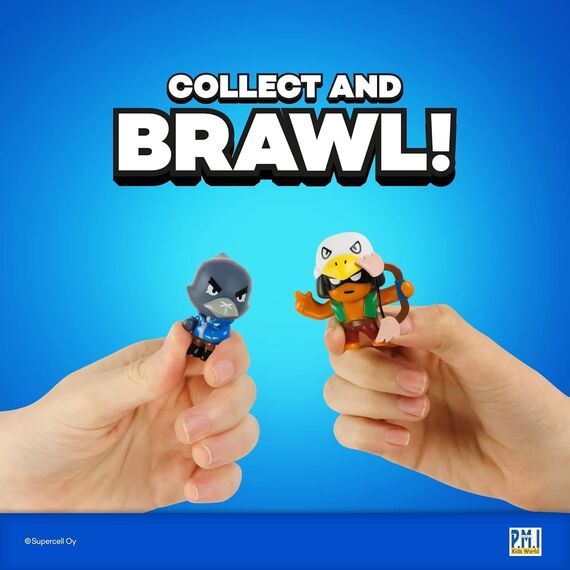 joojee GmbH Brawl Stars Figuren in Folienverpackung, Silber/Gold