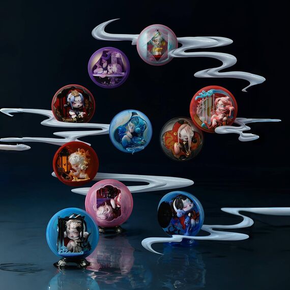POP MART SKULLPANDA The Mirage Series Figures Anime Actionfiguren Sammelfiguren Sammler Kunstspielzeug Spielzeug Figuren Geschenk Whole Set