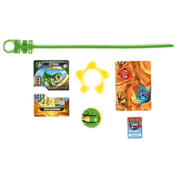 Bakugan, Special Attack Trox, spinnendes Sammlerstück, individualisierbare Actionfigur und Sammelkarten, Kinderspielzeug für Jungen und Mädchen