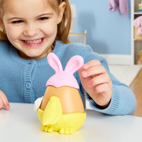Potato Head Kaninchen- & Kükenknollen mit 12 Teilen, 2 Kartoffelkörper (7,5 cm) mit 10 Accessoires, Vorschulspielzeug für Mädchen und Jungen ab 2 Jahren