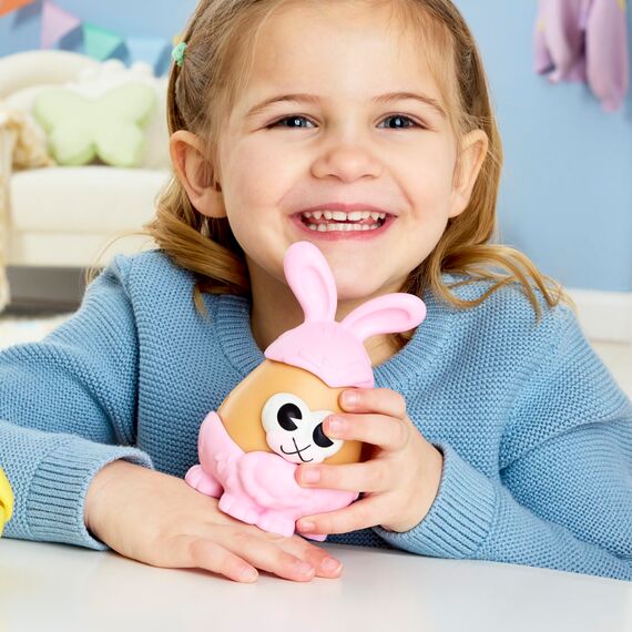 Potato Head Kaninchen- & Kükenknollen mit 12 Teilen, 2 Kartoffelkörper (7,5 cm) mit 10 Accessoires, Vorschulspielzeug für Mädchen und Jungen ab 2 Jahren
