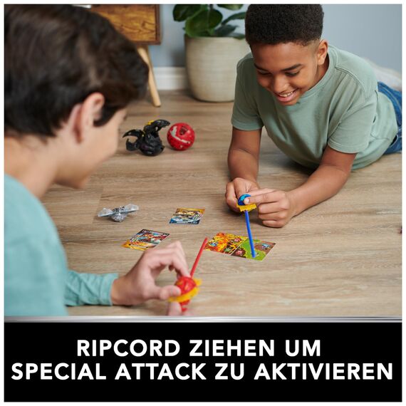Bakugan, Special Attack Trox, spinnendes Sammlerstück, individualisierbare Actionfigur und Sammelkarten, Kinderspielzeug für Jungen und Mädchen