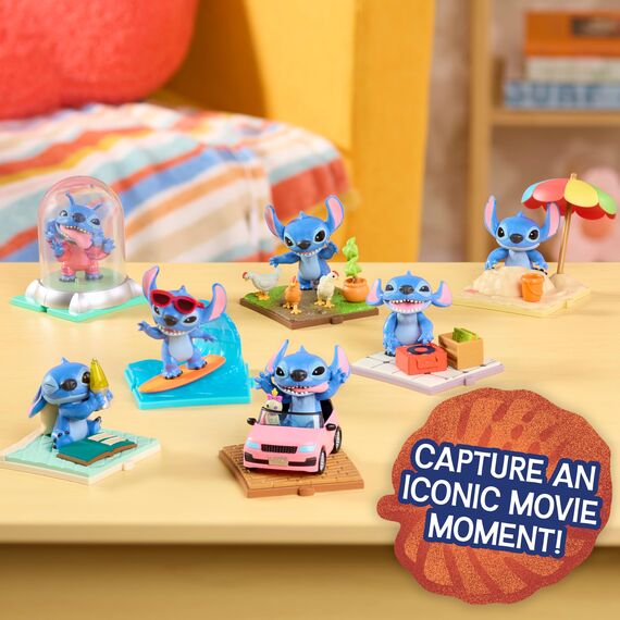 Just Play Stitch LA Movie Time Collectible Figs (Packung mit 2)